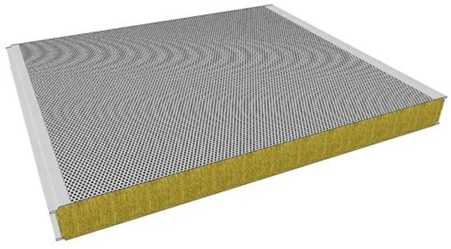 Perforated insulated sandwich panels